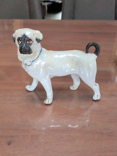 Antique staffordshire pug - antique,