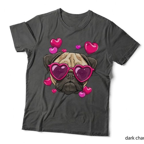 Pug valentines day - pug, dog