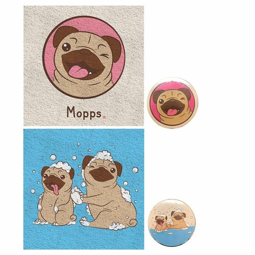 Xmas kids pug dog - pug, magic