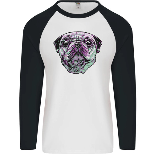 Pug face dog - dog, l/s