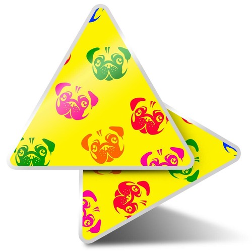Triangle stickers 5cm - triangle,