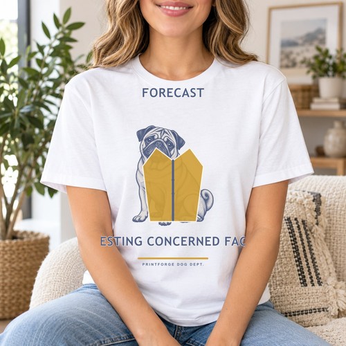 Pug shirt funny forecast - shirt,,