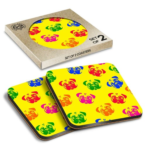 Boxed square coasters - x,