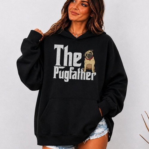 Pug face hoodie pet lover - face,