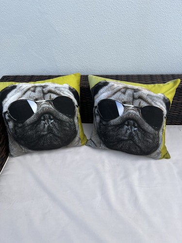 Pug dog cushion - cover, 2