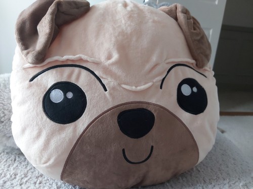Pug face plush cushion - plush, *brand