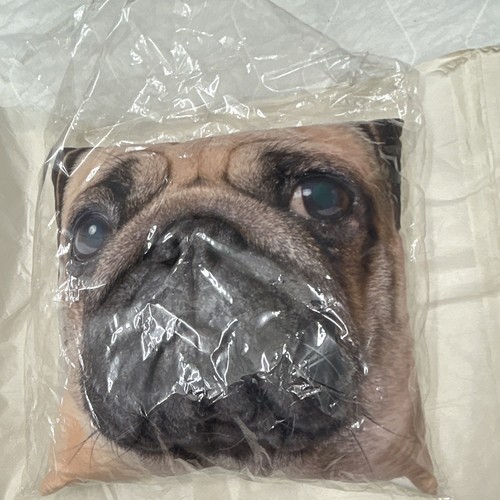 Pug face square cushion small - cushion,