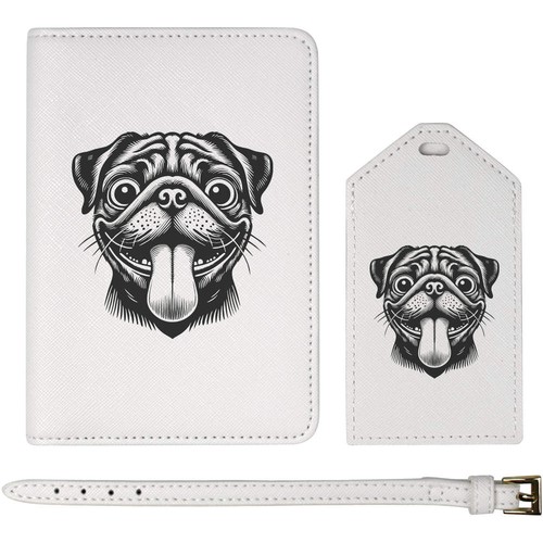 Funny pug face passport - pug, face'