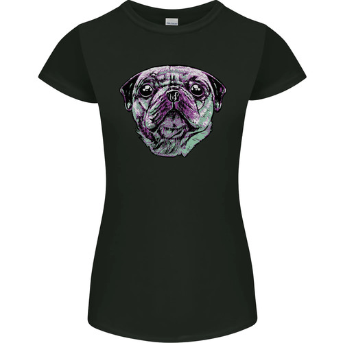 Pug face dog - face, petite