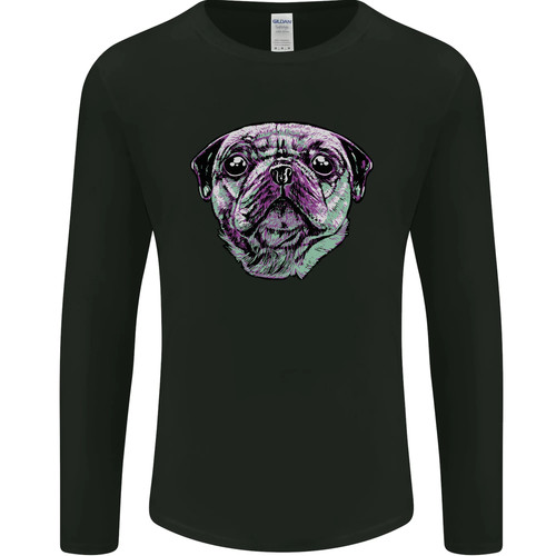 Pug face dog - pug, mens