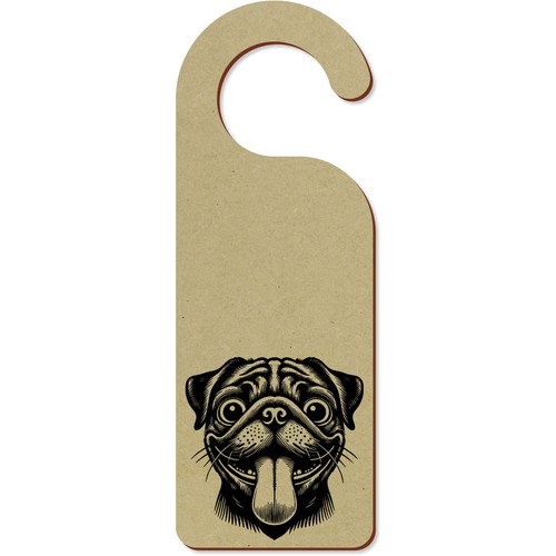 Funny pug face - door, hanger